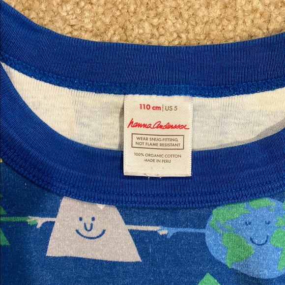Earth Day Hanna Andersson Pajama Set with Cute Nature-Inspired Design - Picture 2 of 4